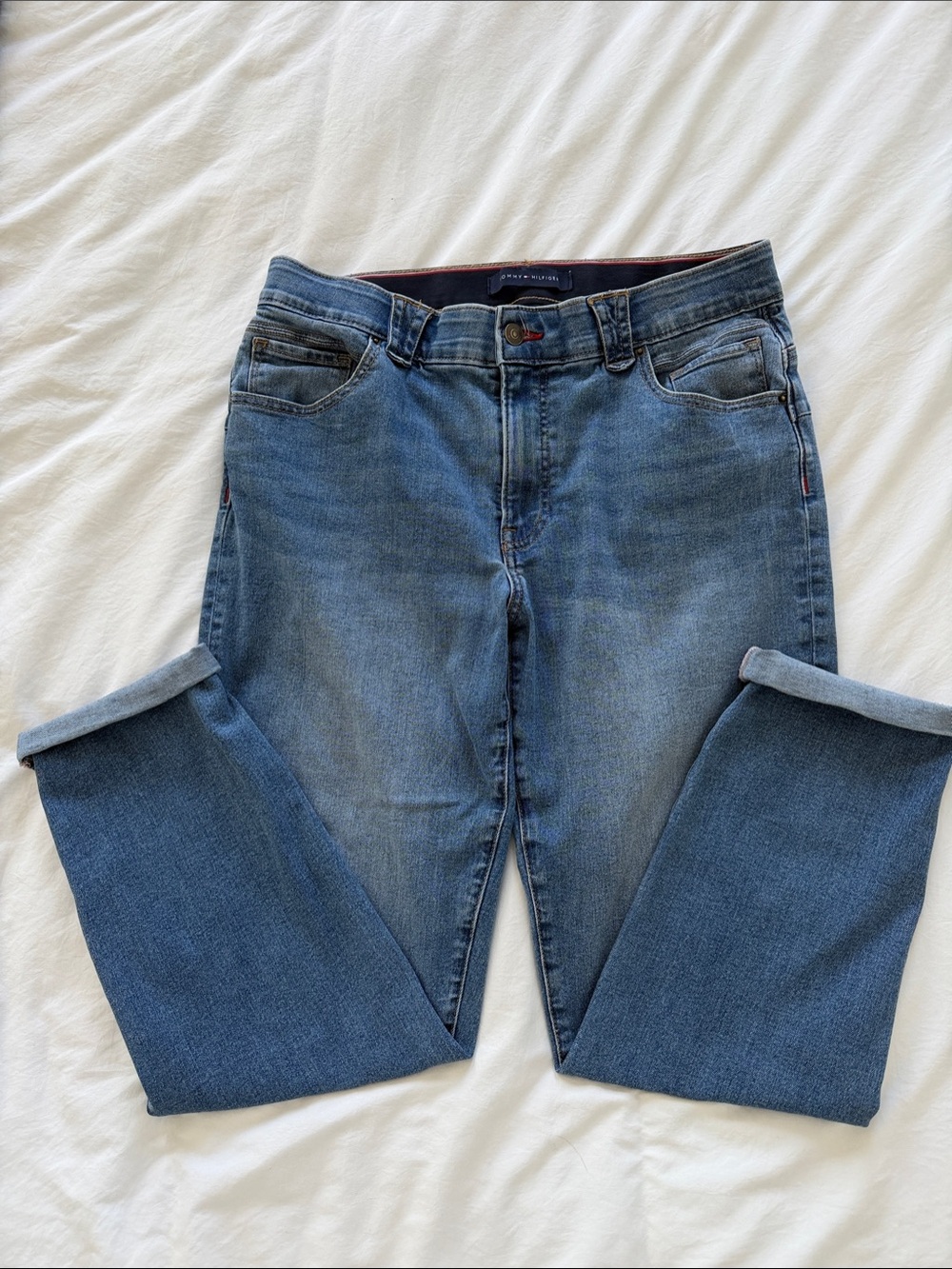 Tommy Hilfiger Women's Blue Cropped Ankle Jeans - 14